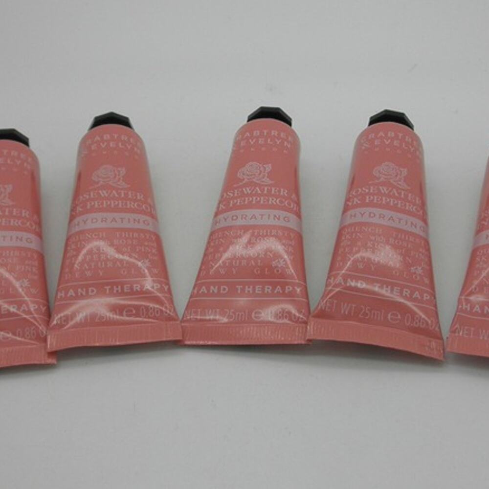 Original CRABTREE & EVELYN Rosewater Pink Peppercorn QTY 5 Purse Hand Therapy